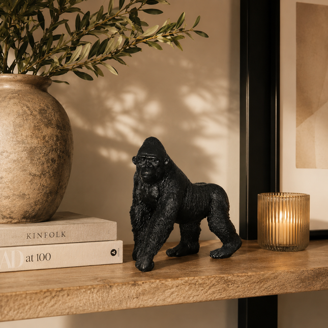 Gorilla beeld zwart