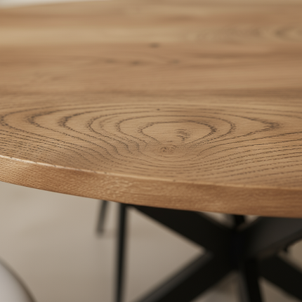 Eettafel Rato ovaal 160cm lichtbruin MDF