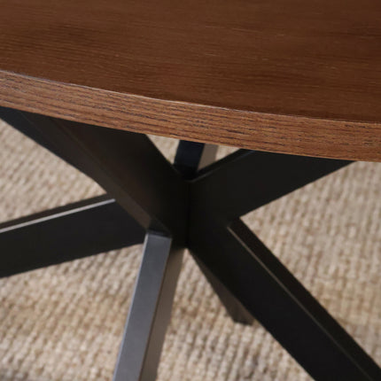 Eettafel organisch Jillian 210cm bruin eiken fineer