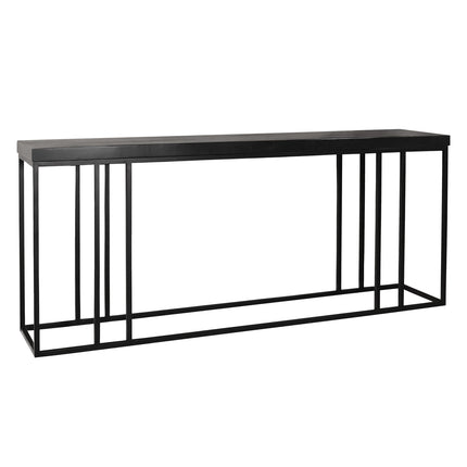 Bijzettafel 150cm mangohout Don zwart