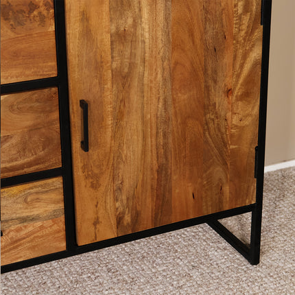 Dressoir mangohout 150cm bruin Daan