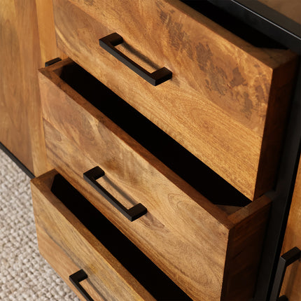 Dressoir mangohout 150cm bruin Daan