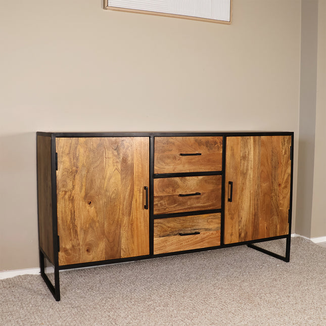 Dressoir mangohout 150cm bruin Daan