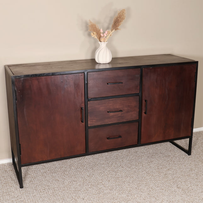 Dressoir mangohout 150cm bruin Daan