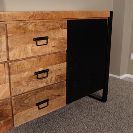 Dressoir mangohout 180cm bruin Jazzy