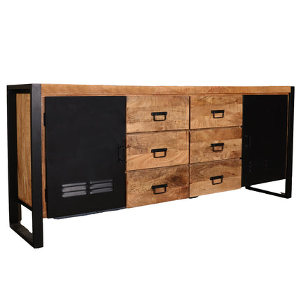 Dressoir mangohout 180cm bruin Jazzy