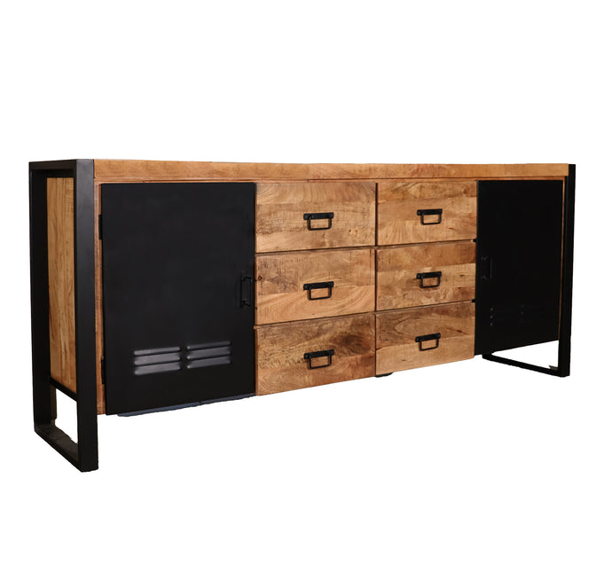 Dressoir mangohout 180cm bruin Jazzy