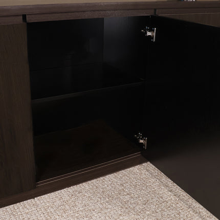 Dressoir melamine donker walnoot 160cm Cassie