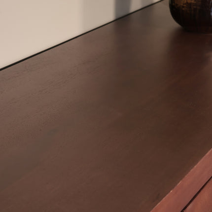 Dressoir mangohout 180cm walnoot Jazzy