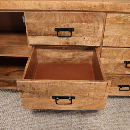 Dressoir mangohout 200cm bruin Jazzy