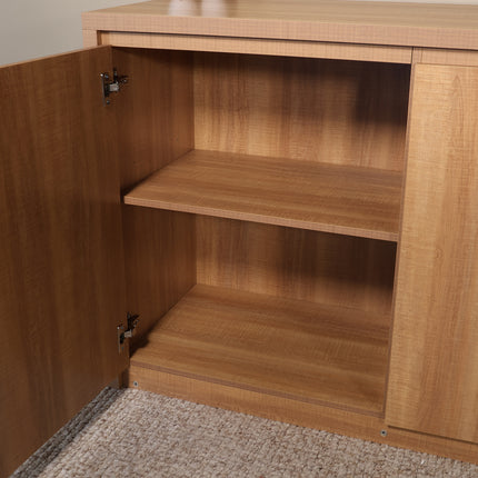 Dressoir melamine lichtbruin 200cm Cassie