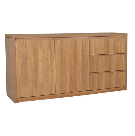 Dressoir melamine lichtbruin 160cm Cassie