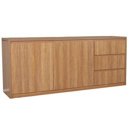 Dressoir melamine lichtbruin 200cm Cassie