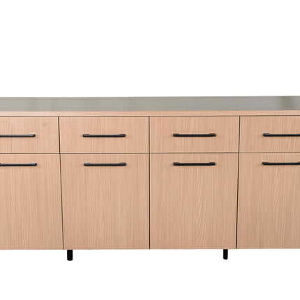 Dressoir melamine lichtbruin 180cm Alex