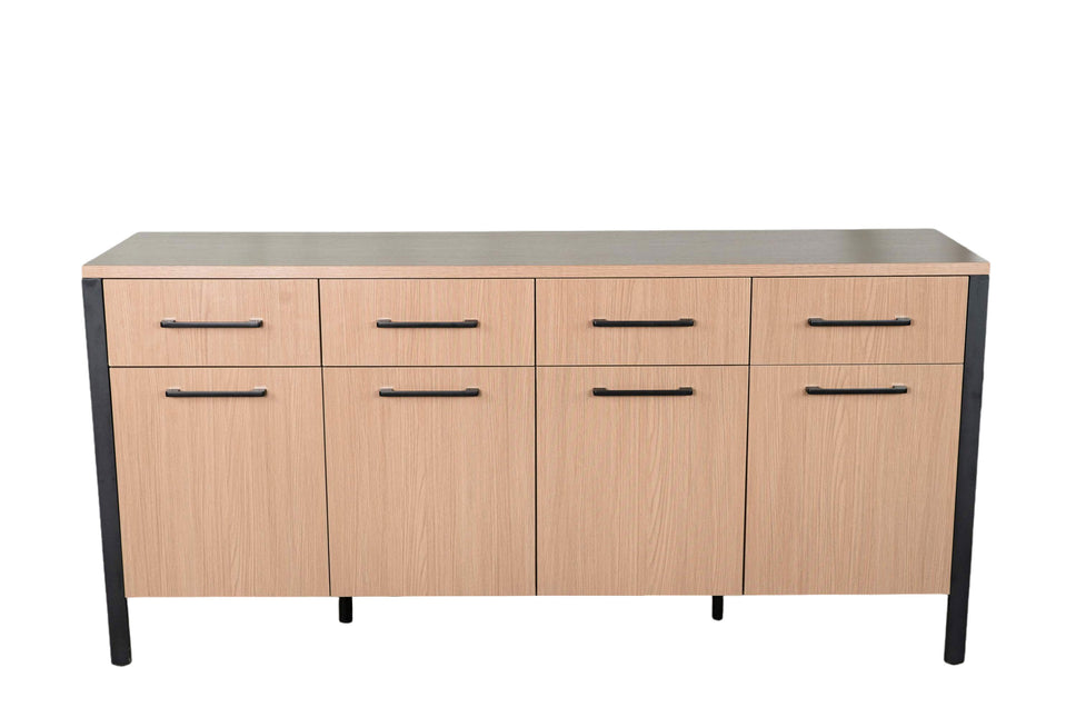 Dressoir melamine lichtbruin 180cm Alex
