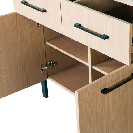 Dressoir melamine lichtbruin 180cm Alex