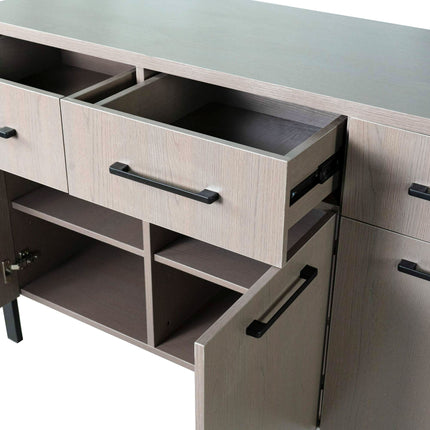 Dressoir melamine walnoot 180cm Alex