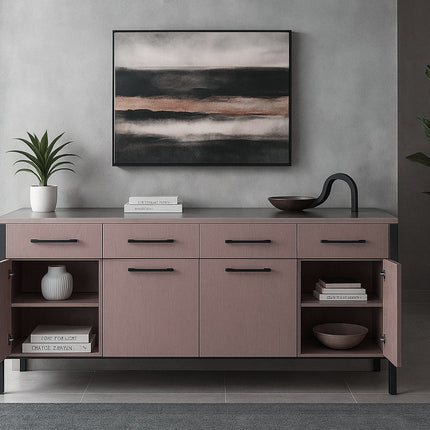 Dressoir melamine walnoot 180cm Alex