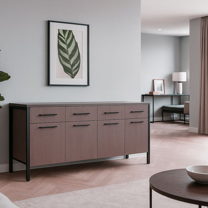 Dressoir melamine walnoot 180cm Alex