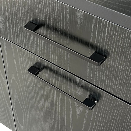 Dressoir melamine zwart 180cm Alex