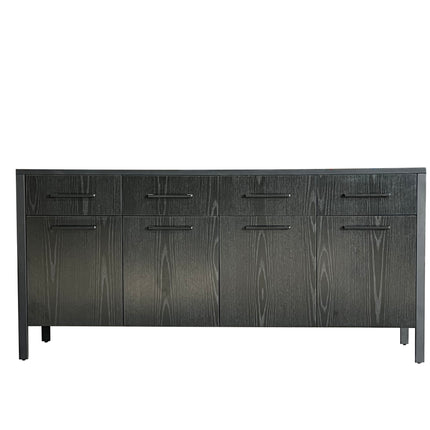 Dressoir melamine zwart 180cm Alex