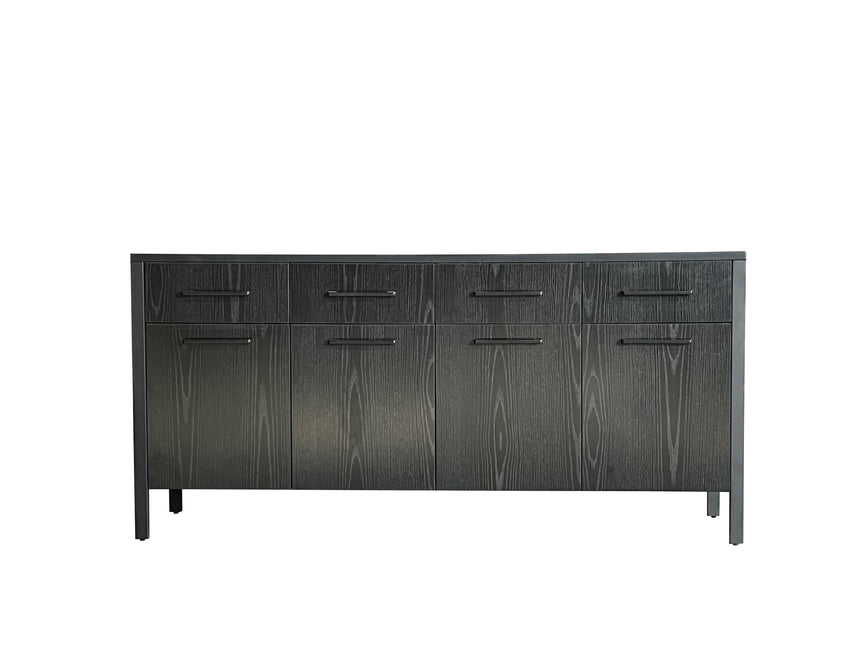 Dressoir melamine zwart 180cm Alex