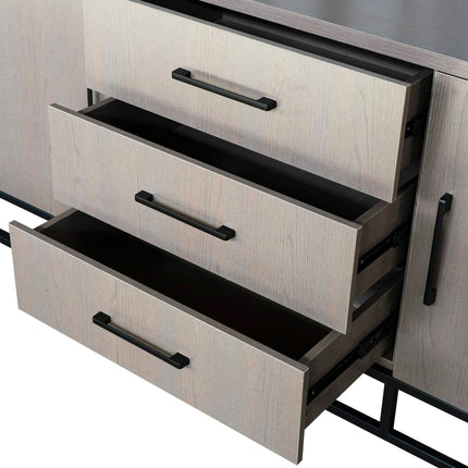 Dressoir melamine walnoot 180cm Hazel