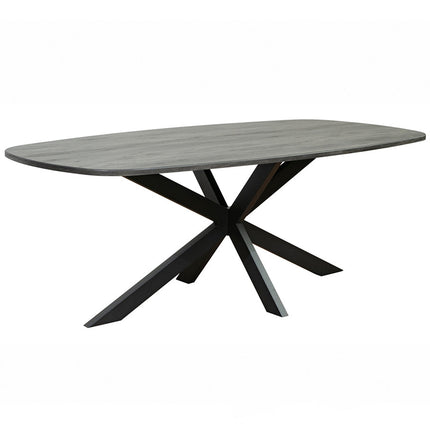 Eettafel Hero deens ovaal 210cm zwart MDF