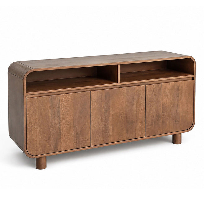 Dressoir Japandi walnoot mangohout 150cm Viggo