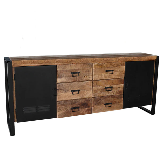 Dressoir mangohout 200cm bruin Jazzy