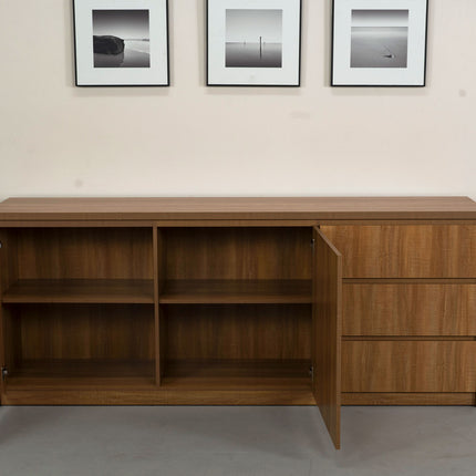 Dressoir melamine lichtbruin 200cm Cassie