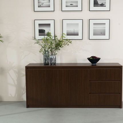 Dressoir melamine walnoot 180cm Cassie