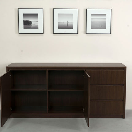 Dressoir melamine walnoot 180cm Cassie