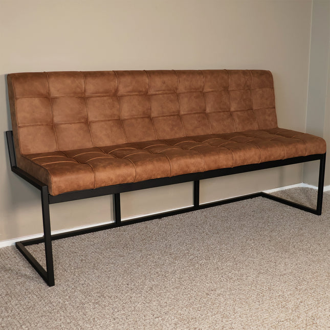 Eetkamerbank Vito 180cm cognac microvezel
