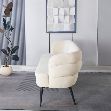 Eetkamerbank Quinn 180cm beige chenille