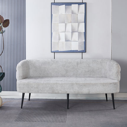 Eetkamerbank Quinn 180cm grijs chenille