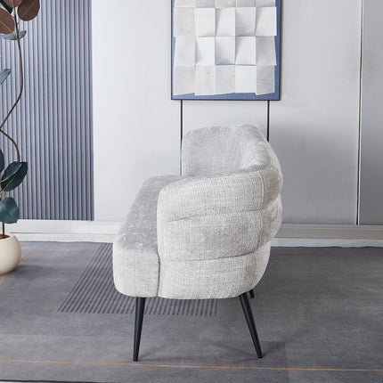 Eetkamerbank Quinn 180cm grijs chenille