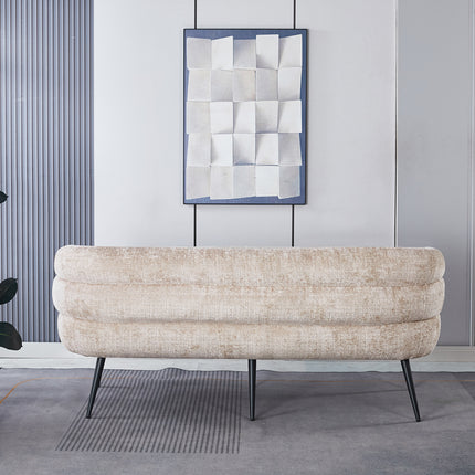 Eetkamerbank Quinn 180cm taupe chenille