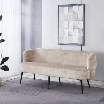 Eetkamerbank Quinn 180cm taupe chenille