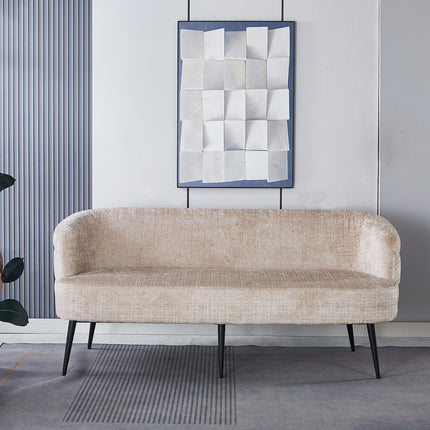 Eetkamerbank Quinn 180cm taupe chenille