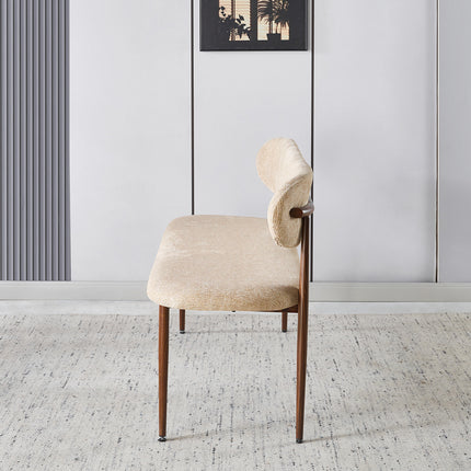 Eetkamerbank Japandi 140cm bruin Reika walnoot