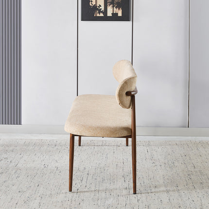 Eetkamerbank Japandi 160cm bruin Reika walnoot