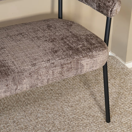 Eetkamerbank Meggie 160cm taupe chenille
