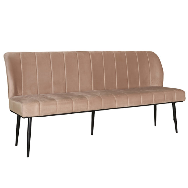 Eetkamerbank Sally 180cm champagne velvet