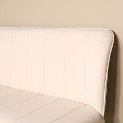 Eetkamerbank Sally 180cm creme velvet