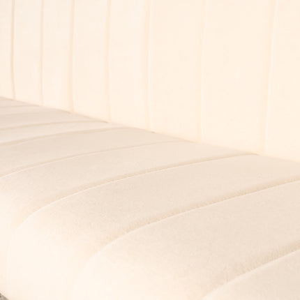 Eetkamerbank Sally 180cm creme velvet