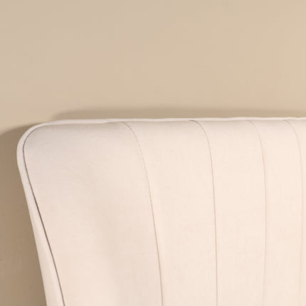 Eetkamerbank Sally 180cm creme velvet