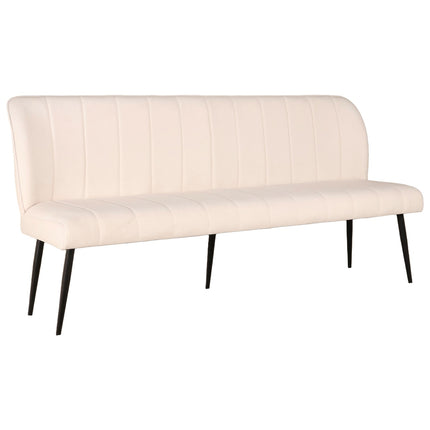 Eetkamerbank Sally 180cm creme velvet