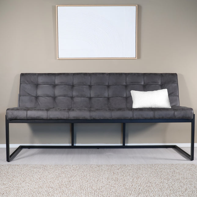 Eetkamerbank Vito 180cm antraciet microvezel