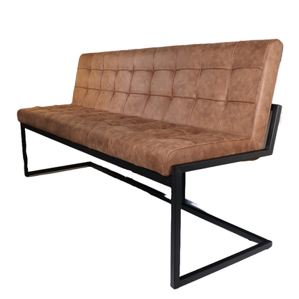 Eetkamerbank Vito 160cm bruin microvezel